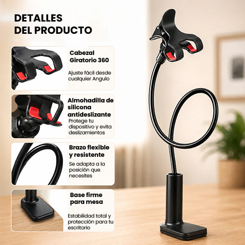 Soporte SmartFlex 360° para Celular | Flexible y Rotativo / PAGO CONTRA ENTREGA