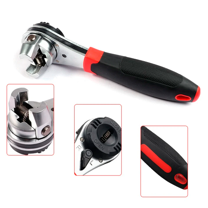 LLAVE DE TRINQUETE AJUSTABLE PARA TORNILLOS DE 6-22 mm / PAGO CONTRA ENTREGA