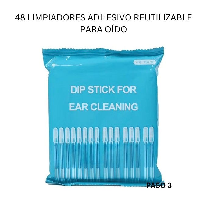 LIMPIADOR ADHESIVO REUTILIZABLE PARA OÍDO / PAGO CONTRA ENTREGA