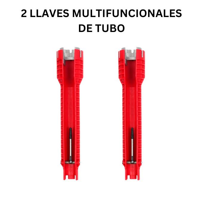 LLAVE MULTIFUNCIONAL DE TUBO 8 EN 1 PARA INSTALACIÓN DE GRIFOS Y LAVABOS / PAGO CONTRA ENTREGA