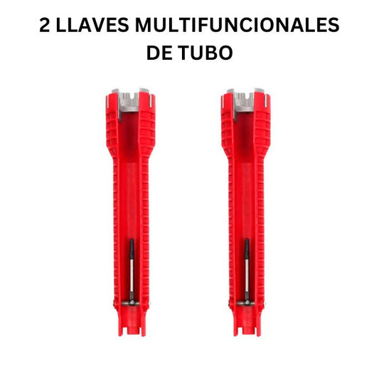 LLAVE MULTIFUNCIONAL DE TUBO 8 EN 1 PARA INSTALACIÓN DE GRIFOS Y LAVABOS / PAGO CONTRA ENTREGA