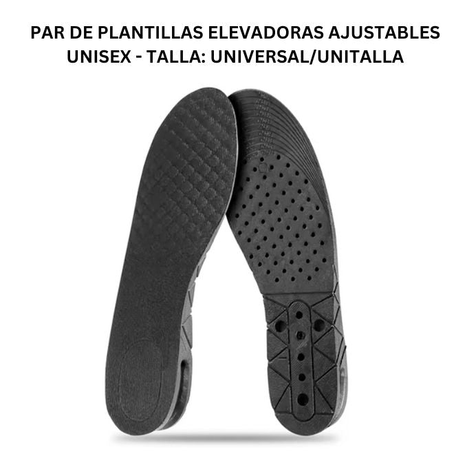 PLANTILLAS ELEVADORAS AJUSTABLES PARA AUMENTAR ESTATURA / PAGO CONTRA ENTREGA